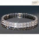 Swarovski Elements Double-Row Stretch Bracelet