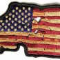 VINTAGE STYLE AMERICAN FLAG MOTORCYCLE BIKER LEATHER JACKET VEST PATCH