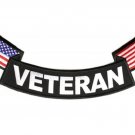 LRG VETERAN BOTTOM LOWER ROCKER FLAG MOTORCYCLE JACKET BIKER MILITARY BACK PATCH
