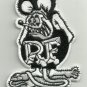 OFFICIALLY LICENSED ED "BIG DADDY" ROTH RAT FINK CAFE RACER HOT ROD PATCH BLACK