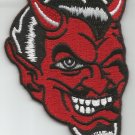 RED DEVIL FACE WINKING ROCKABILLY MOTORCYCLE LEATHER JACKET VEST BIKER PATCH