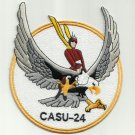 US NAVY CASU-24 CARRIER AIRCRAFT SERVICE UNIT TWENTY FOUR MILITARY PATCH