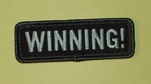 WINNING! SWAT BLACK OPS COMBAT ISAF TACTICAL BADGE MORALE VELCRO