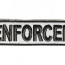 REFLECTIVE ENFORCER MOTORCYCLE BIKER JACKET LEATHER VEST MORALE BIKER PATCH
