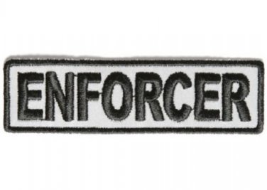 REFLECTIVE ENFORCER MOTORCYCLE BIKER JACKET LEATHER VEST MORALE BIKER PATCH