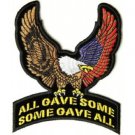 POW MIA UPWING EAGLE MOTORCYCLE BIKER LEATHER JACKET VEST MILITARY PATCH