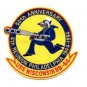 USS WISCONSIN BB-64 WARSHIP MILITARY PATCH 4th REUNION 1944-1994 50TH ANNIVERSRY
