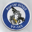 NAVY VF-143 Aviation Fighter Squadron Military Patch TOMCAT PUKIN' DOGS NAVY VF-143 Aviation Fighter Squadron Military Patch TOMCAT PUKIN' DOGS
