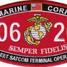 USMC "FLEET SATCOM TERMINAL OPERATOR" 0626 MOS MILITARY PATCH SEMPER FIDELIS