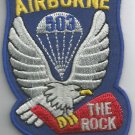 ARMY - 503rd AIRBORNE DIVISION MILITARY PATCH - THE ROCK ARMY - 503rd AIRBORNE DIVISION MILITARY PATCH - THE ROCK
