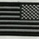 REFLECTIVE REVERSE AMERICAN FLAG BLACK MOTORCYCLEBIKER JACKETVEST MILITARY PATCH