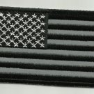 REFLECTIVE USA AMERICAN FLAG BLACK MOTORCYCLE BIKER JACKET VEST MILITARY PATCH