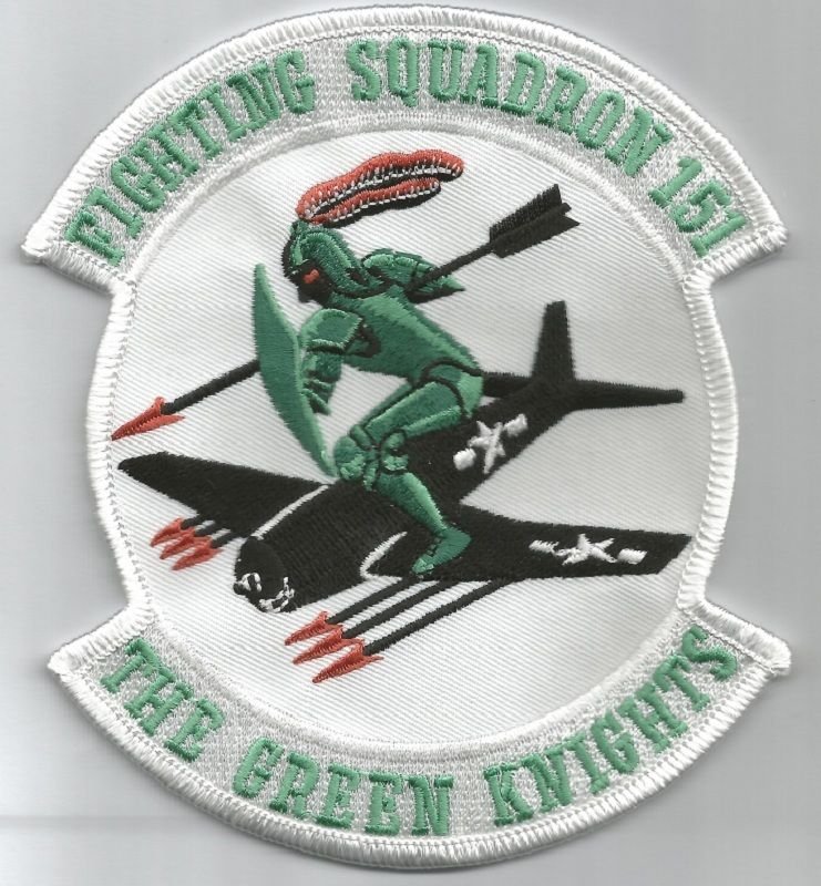 NAVY VF 151 Aviation Fighter Squadron Military Patch FIGHTING 151 GREEN 