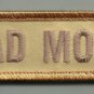 BAD MOFO DESERT COMBAT TACTICAL BADGE BLACK OPS MORALE VELCRO MILITARY PATCH