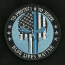 To Protect & To Serve Blue Lives Matter Police Law Enforcement Iron-On Patch To Protect & To Serve Blue Lives Matter Police Law Enforcement Iron-On Patch