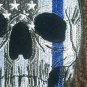 USA Skull Flag Blue Lives Thin Blue Line Law Enforcement Police Patch