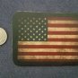 ALL Leather VINTAGE STYLE USA American Flag Patriotic SEW ON  Patch
