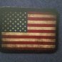 ALL Leather VINTAGE STYLE USA American Flag Patriotic SEW ON  Patch