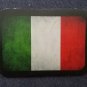ALL Leather VINTAGE STYLE Italian Flag jacket vest hat  SEW ON  Patch