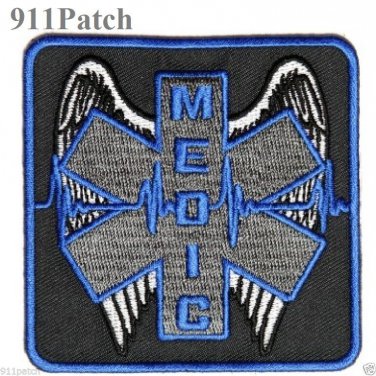 Winged Medic EMT EMS Paramedic Rescue 1st Responder Firefighter Police Patch
