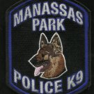 MANASSAS PARK, VA - VIRGINIA K-9 Canine LAW ENFORCEMENT POLICE PATCH