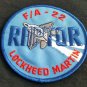 USAF LOCKHEED MARTIN F/A 22 RAPTOR Fighter Jet Military Patch