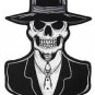 LARGE preacher DEATH SKULL outlaw biker JACKET Vest Biker Patch 8.5" X 12"