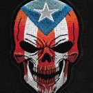 Puerto Rican Death Skull PR Flag of Puerto Rico Motorcycle Biker vest Patch