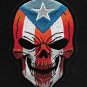 Puerto Rican Death Skull PR Flag of Puerto Rico Motorcycle Biker vest Patch