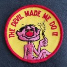Vintage 70s THE DEVIL MADE ME DO IT Motorcycle OUTLAW Biker jacket PATCH Vintage 70s THE DEVIL MADE ME DO IT Motorcycle OUTLAW Biker jacket PATCH