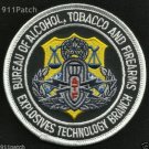 US ATF Bureau of Alcohol Tobacco Firearms Explosives Technology COLLECTOR patch