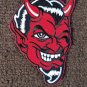 4" RED DEVIL FACE WINKING ROCKABILLY BIKER PATCH