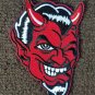 4" RED DEVIL FACE WINKING ROCKABILLY BIKER PATCH