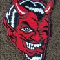 4" RED DEVIL FACE WINKING ROCKABILLY BIKER PATCH