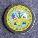 DEPARTMENT OF THE US ARMY LOGO SEAL MINI VETERAN PATCH 100% LEATHER