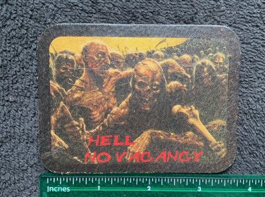 100% LEATHER Hell No Vacancy Zombie Outlaw Biker Patch