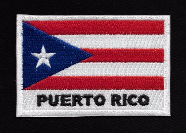 PR PUERTO RICO FLAG PUERTO RICAN FLAG MOTORCYCLE LEATHER JACKET VEST BIKER PATCH
