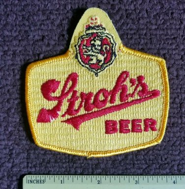 Stroh's Beer collectors Breweriana  Vintage 80&acirc;��s biker Jacket Patch