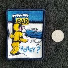 Vintage 1970s BAR HONEY? Snowmobile Racing Jacket patch NOS sew on Vintage 1970s BAR HONEY? Snowmobile Racing Jacket patch NOS sew on