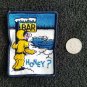 Vintage 1970s BAR HONEY? Snowmobile Racing Jacket patch NOS sew on