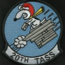 USAF 20th Tactical Air Support Squadron 20th TASS Military Patch - Snoopy