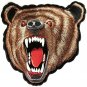 Large BROWN GRIZZLEY BEAR 10" x 10" HUNTER BIKER Jacket vest BACK PATCH