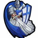 KNIGHT WARRIOR TEMPLAR EMBROIDERED PATCH LARGE 8.8" x 12" BACK BIKER PATCH KNIGHT WARRIOR TEMPLAR EMBROIDERED PATCH LARGE 8.8" x 12" BACK BIKER PATCH