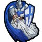 KNIGHT WARRIOR TEMPLAR EMBROIDERED  PATCH LARGE 8.8" x 12" BACK BIKER PATCH