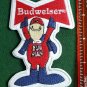 Budweiser Beer BUDMAN Patch Red White Vintage