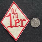 1%ER MC Outlaw One Percenter Biker motocycle Diamond leather jacket PATCH red 1%ER MC Outlaw One Percenter Biker motocycle Diamond leather jacket PATCH red