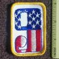 VTG 70s USA American Flag Racing Number NINE - 9 Hot Rod Motorcycle Biker Patch