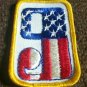 VTG 70s USA American Flag Racing Number NINE - 9 Hot Rod Motorcycle Biker Patch