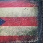 LARGE ALL LEATHER BACK Patch Puerto Rico FLAG MOTORCYCLE  VTG STYLE