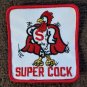 Vintage Style SUPER C@CK vest jacket Motorcycle OUTLAW Biker Patch sew on
